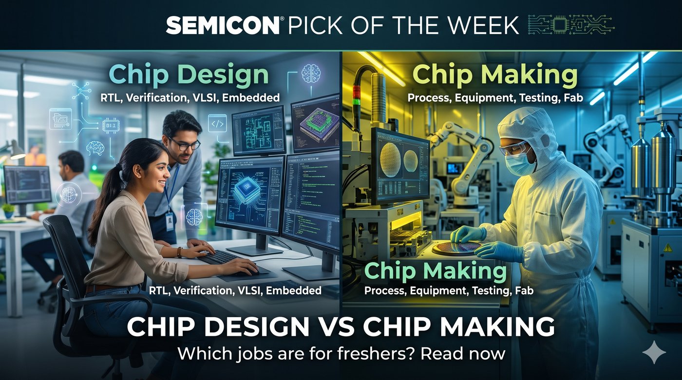 Chip design vs chip making: which jobs are for freshers